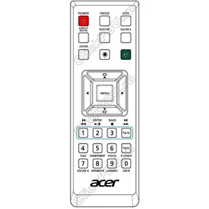 Пульт Acer P1223/D413D/EV-X34H для проектора Acer