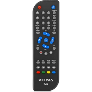 Пульт Витязь (VITYAZ) K22 (DTR-822HD FTA ВАР1) для DVB-T2 ресивера