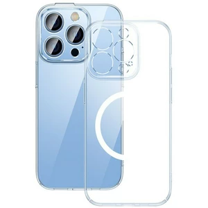 Baseus Чехол ARJC000002 Baseus Crystal Magnetic Ultra-Thinn PC case + Tempered glass для iPhone 14, цвет Прозрачный
