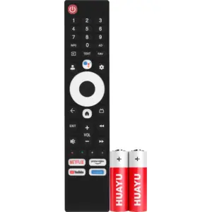 Пульт Huayu SW-V7 (HS-8C Voice3) с голосовой функцией и батарейками в комплекте для телевизора Artel, YASIN, Skyworth, VESTA, Harper, Digma, BRON