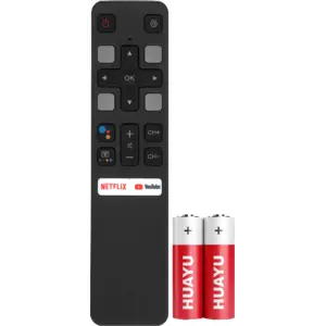 Пульт Huayu RC802V FNR1 с голосовой функцией и батарейками в комплекте для телевизора TCL, iFFALCON